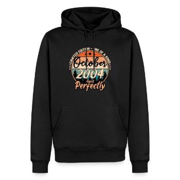 October 2004 anniversary 2004 legends October - Men’s Premium Organic Hoodie - black - Front - Nico (187cm)