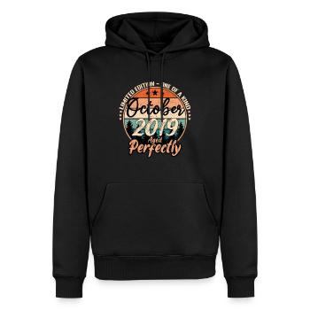 October 2019 anniversary 2019 legends October - Men’s Premium Organic Hoodie - black - Front - Nico (187cm)