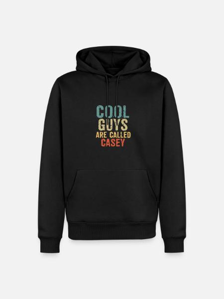 Cool guys are called casey - Men’s Premium Organic Hoodie - black