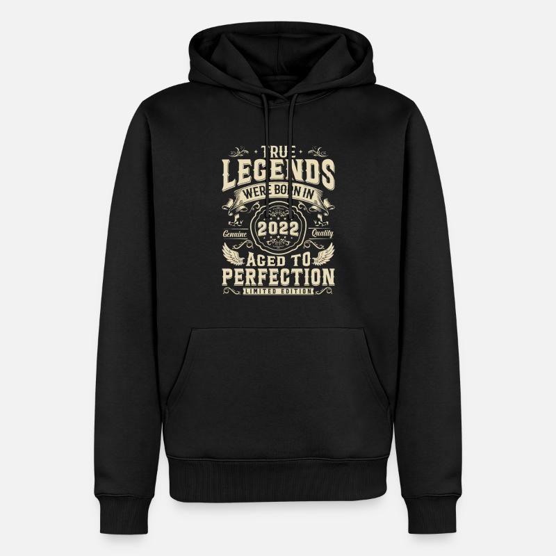 Légendes 2022 - Sweat à capuche Premium bio Homme - noir