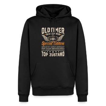 Klassischer Oldtimer Geschenk 2005 - Männer Premium Bio Hoodie - Schwarz - Vorne - Nico (187cm)