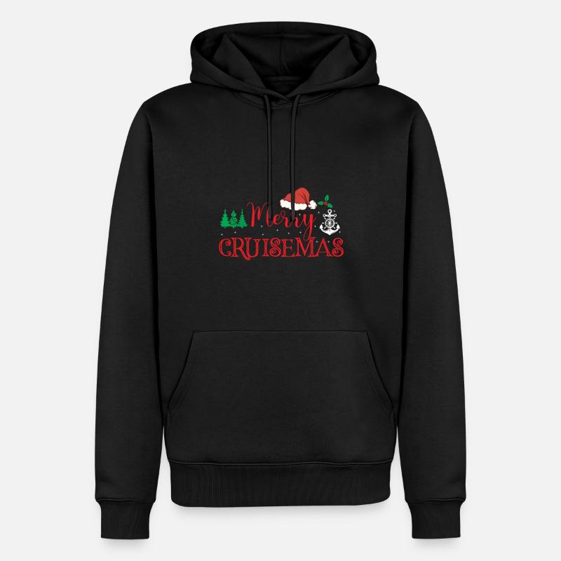 Joyeuse croisière de Noël - Sweat à capuche Premium bio Homme - noir