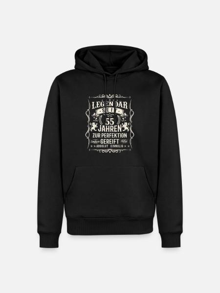55 years of perfection - Men’s Premium Organic Hoodie - black