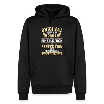 Einzigartiges 2004 Geburtstagsgeschenk - Männer Premium Bio Hoodie - Schwarz - Vorne - Nico (187cm)