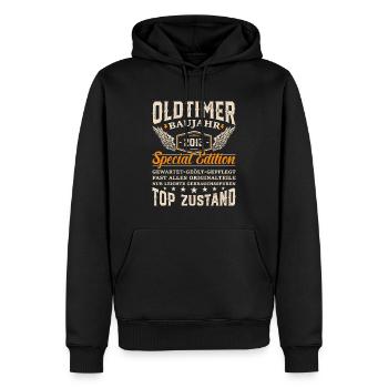 Oldtimer Baujahr 2013 Geschenk - Männer Premium Bio Hoodie - Schwarz - Vorne - Nico (187cm)