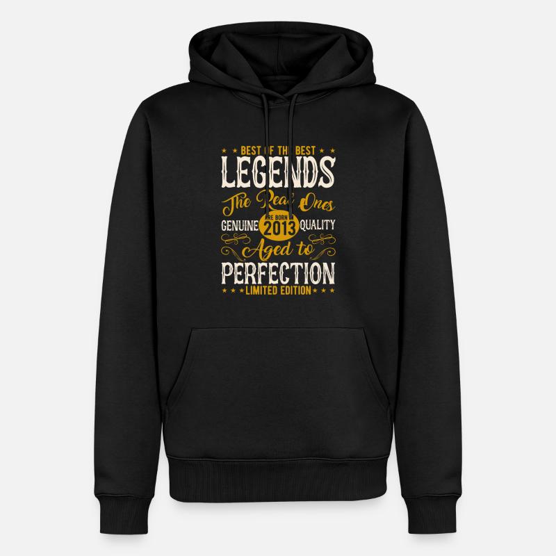 Anniversaire 2013 Légendes - Sweat à capuche Premium bio Homme - noir