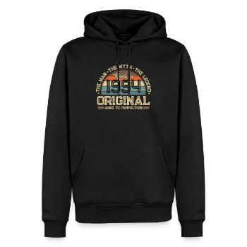 Vintage 1994 - Legenden Geboren - Männer Premium Bio Hoodie - Schwarz - Vorne - Nico (187cm)