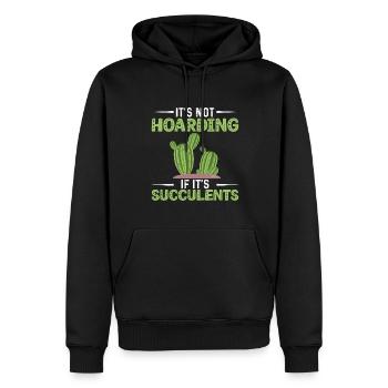Sukkulenten Sind Keine Hortung - Männer Premium Bio Hoodie - Schwarz - Vorne - Nico (187cm)