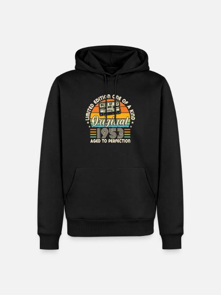 1953 Birthday - Men’s Premium Organic Hoodie - black