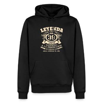 1984: Regalo de Cumpleaños Retro - Männer Premium Bio Hoodie - Schwarz - Vorne - Nico (187cm)