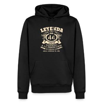 Vintage 44 - Regalo Cumpleaños - Männer Premium Bio Hoodie - Schwarz - Vorne - Nico (187cm)