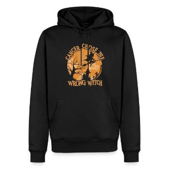 Le cancer a choisi la mauvaise appendicectomie de sorcière - Sweat à capuche Premium bio Homme - noir - Devant - Nico (187cm)