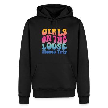 Filles Sur Le Voyage Des Amis Des Mamans Lâches - Sweat à capuche Premium bio Homme - noir - Devant - Nico (187cm)