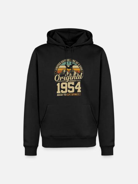 Legendary 70th birthday 1954 - Men’s Premium Organic Hoodie - black