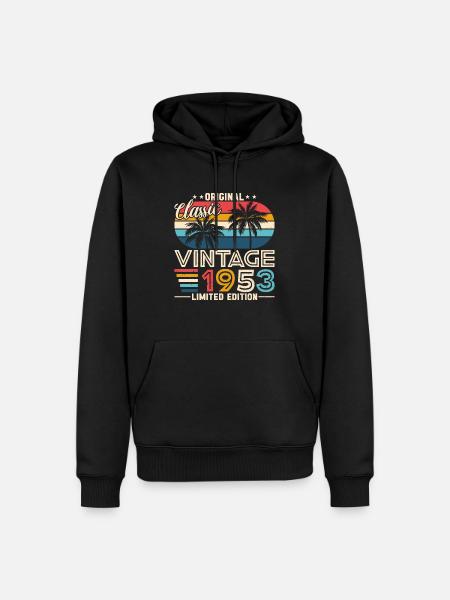 1953 - Timeless elegance - Men’s Premium Organic Hoodie - black