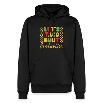 Cérémonie de remise des diplômes Let’s Taco Bout - Sweat à capuche Premium bio Homme - noir - Devant - Nico (187cm)
