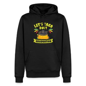Cérémonie de remise des diplômes Let’s Taco Bout - Sweat à capuche Premium bio Homme - noir - Devant - Nico (187cm)