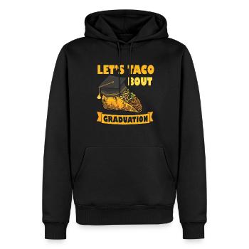 Cérémonie de remise des diplômes Let’s Taco Bout - Sweat à capuche Premium bio Homme - noir - Devant - Nico (187cm)