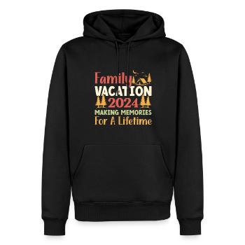 Sommer Familienurlaub Der Erinnerungen Weckt - Männer Premium Bio Hoodie - Schwarz - Vorne - Nico (187cm)