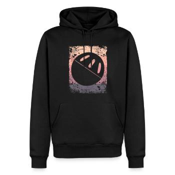 Pickleball Vintage Wiffleball Club - Sweat à capuche Premium bio Homme - noir - Devant - Nico (187cm)