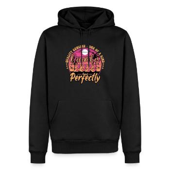 Dezember 2023 Geburtstag 2023 Dezember 2023 - Männer Premium Bio Hoodie - Schwarz - Vorne - Nico (187cm)