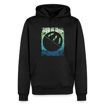 Pickleball Vintage Wiffleball Club - Sweat à capuche Premium bio Homme - noir - Devant - Nico (187cm)