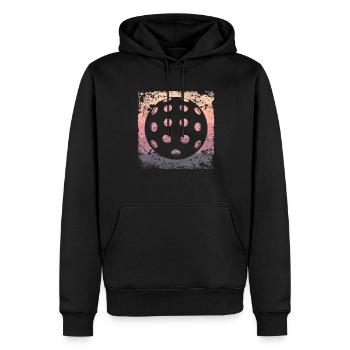Pickleball Vintage Wiffleball Club - Sweat à capuche Premium bio Homme - noir - Devant - Nico (187cm)
