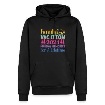 Sommer Familienurlaub Der Erinnerungen Weckt - Männer Premium Bio Hoodie - Schwarz - Vorne - Nico (187cm)
