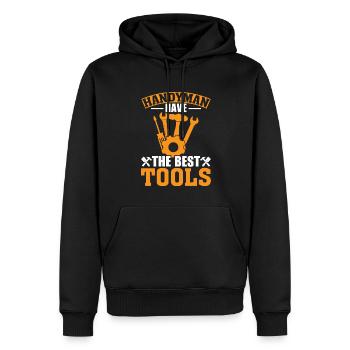 Do-it-yourselfers have the best tools - Men’s Premium Organic Hoodie - black - Front - Nico (187cm)