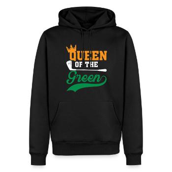 Königin Des Grüns - Männer Premium Bio Hoodie - Schwarz - Vorne - Nico (187cm)
