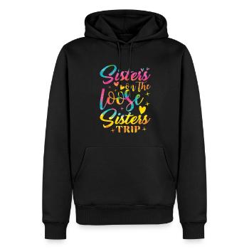Voyage Soeur Vacances Voyage Soeur Drôle Voyage - Sweat à capuche Premium bio Homme - noir - Devant - Nico (187cm)