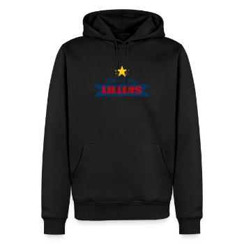 Fier D'être Lillois Cadeau Supporter Lille - Sweat à capuche Premium bio Homme - noir - Devant - Nico (187cm)