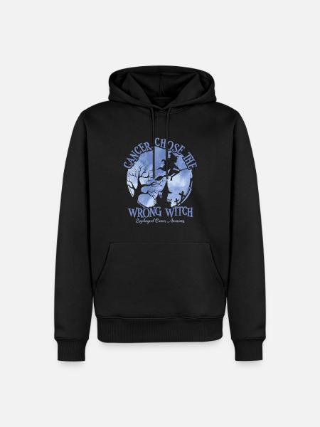 Cancer Witch Periwinkle Esophageal - Men’s Premium Organic Hoodie - black