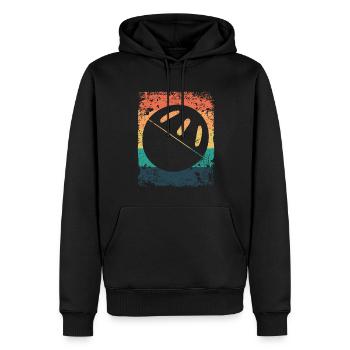 Pickleball Vintage Wiffleball Club - Sweat à capuche Premium bio Homme - noir - Devant - Nico (187cm)