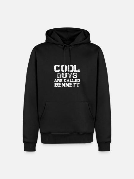 Cool guys are called Bennett - Men’s Premium Organic Hoodie - black