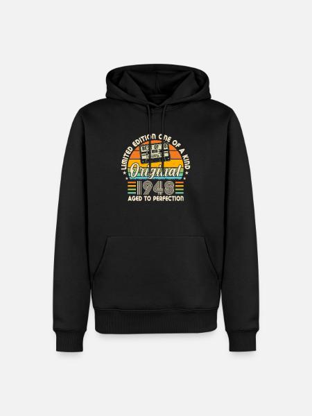 Honorable millésime 1948 - Sweat à capuche Premium bio Homme - noir
