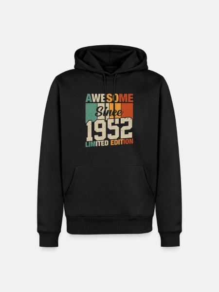 Born Legendary 1952 - Men’s Premium Organic Hoodie - black