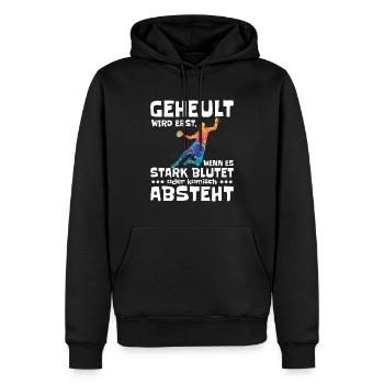 Blutiger Handballtanz - Männer Premium Bio Hoodie - Schwarz - Vorne - Nico (187cm)