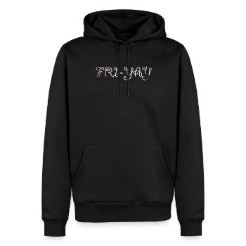 Fri Yay Enseignants Ambiance du week-end de l’école - Sweat à capuche Premium bio Homme - noir - Devant - Nico (187cm)