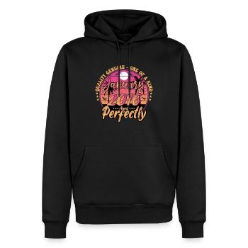 January 2016 Anniversary 2016 January 2016 - Men’s Premium Organic Hoodie - black - Front - Nico (187cm)