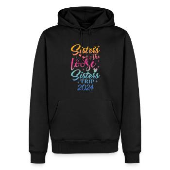 Sisters On The Loose Girls Reunion Trip - Men’s Premium Organic Hoodie - black - Front - Nico (187cm)