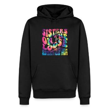 Sisters On The Loose Girls Reunion Trip - Men’s Premium Organic Hoodie - black - Front - Nico (187cm)