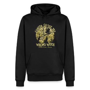 Krebs Hexe Goldene Krebs Im Kindesalter - Männer Premium Bio Hoodie - Schwarz - Vorne - Nico (187cm)