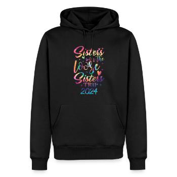 Sisters On The Loose Girls Reunion Trip - Men’s Premium Organic Hoodie - black - Front - Nico (187cm)