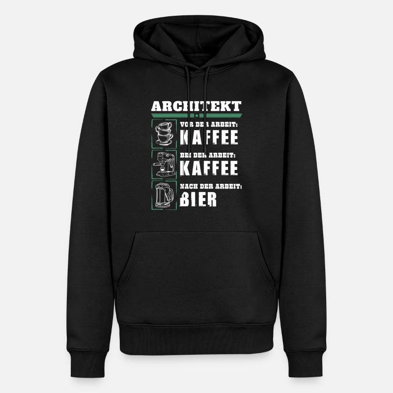 Mon quotidien d'architecte - Sweat à capuche Premium bio Homme - noir