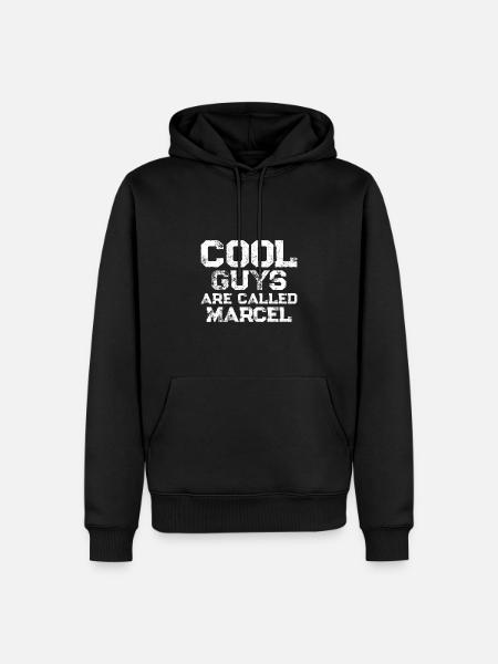 Cool guys are called Marcel - Men’s Premium Organic Hoodie - black