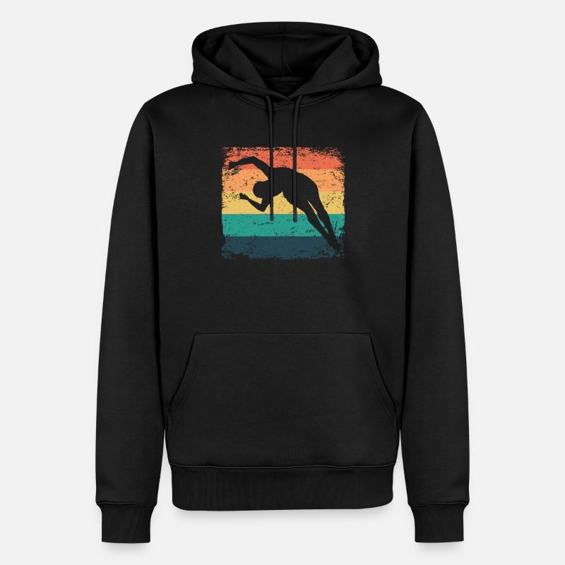 Turmspringen Kunstspringen Synchronspringen - Männer Premium Bio Hoodie - Schwarz