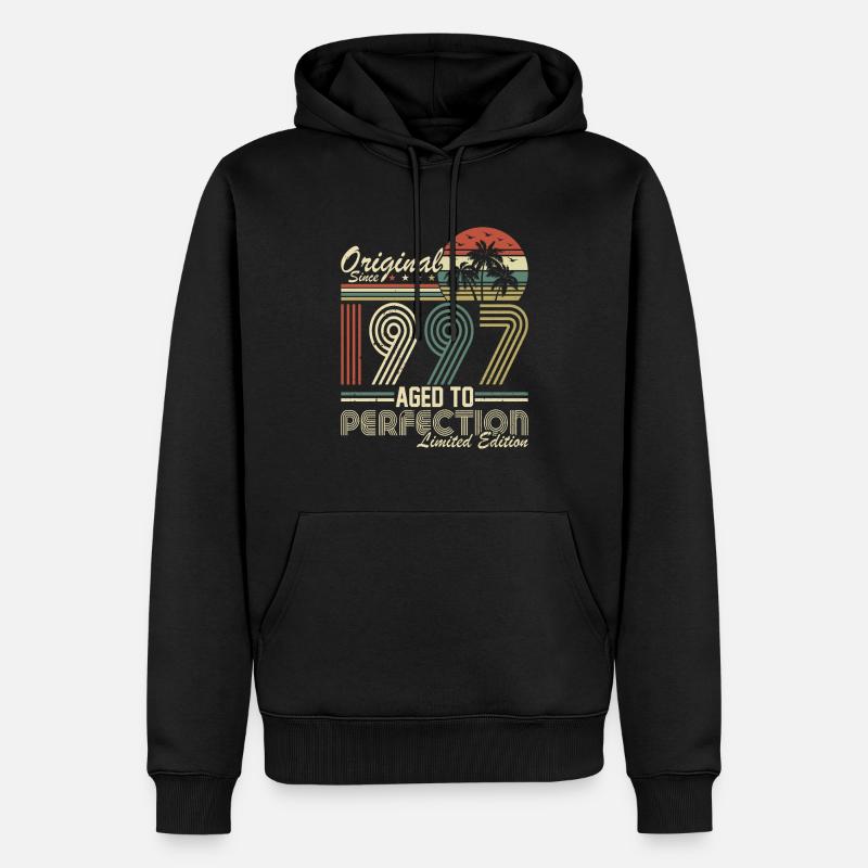 Unique Millésime 1997 Millésime - Sweat à capuche Premium bio Homme - noir