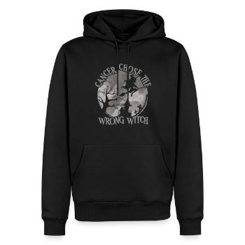 Krebs Hexe Graues Gehirn Krebs - Männer Premium Bio Hoodie - Schwarz - Vorne - Nico (187cm)