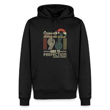 Vintage 1961 - Geburtstag Geschenk Idee - Männer Premium Bio Hoodie - Schwarz - Vorne - Nico (187cm)